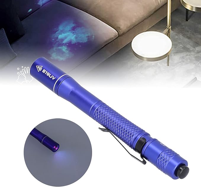 Ultraviolet Blacklight, 365nm Ultraviolet Blacklight LED Handheld UV Flashlight Black Light Penlight E19UV US Type Camping Products