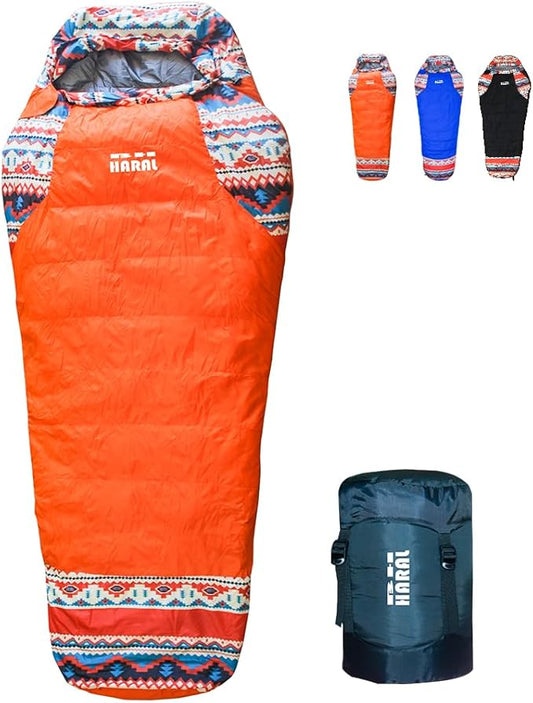 Sleeping Bag 39F-77F Lightweight Waterproof Sleeping Bags for Adults Spring Summer Fall Winter Mummy for Backpacking Camping Hiking Traveling and Home Use