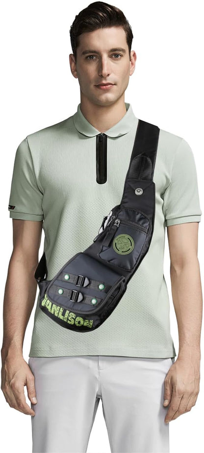 Nylon Sling Chest Bag Daypack Bicycle Travel Gym Backpack