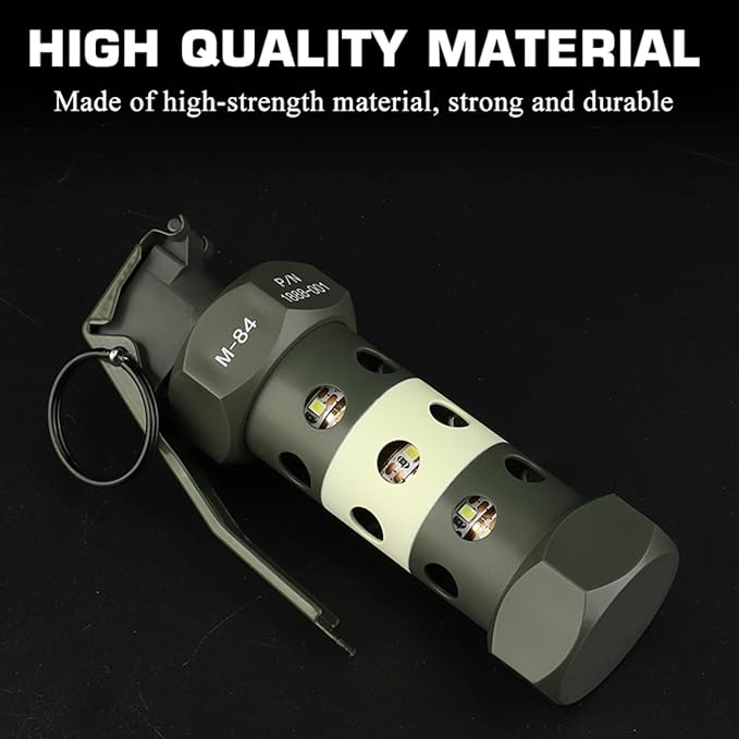 CS Airsoft Flashlight Flashbang Plastic Grenade Toy Model Emergency Camping Lamp Portable Lantern Tactical Gear Accessories for Army Fans Military