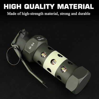 CS Airsoft Flashlight Flashbang Plastic Grenade Toy Model Emergency Camping Lamp Portable Lantern Tactical Gear Accessories for Army Fans Military