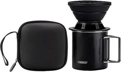 Portable Pour Over Coffee Maker Set, Collapsible Silicone Coffee Dripper Set, Perfect for Travel, Camping, Home
