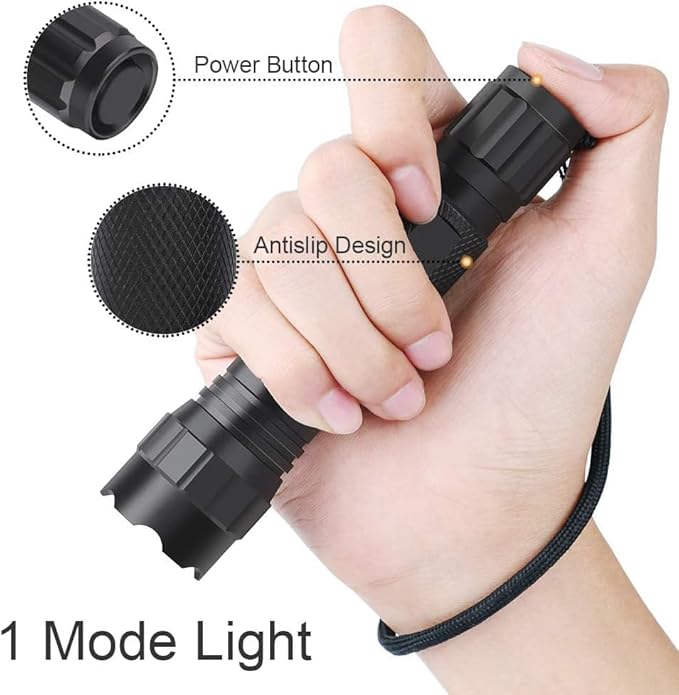 Feyachi FL21 Tactical Flashlight 1200 Lumen LED Flash Light Rechargeable Flashlight for Hunting Fishing Camping