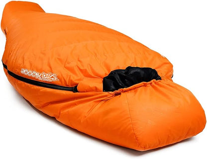 ZOOOBELIVES 10 Degree F Hydrophobic Down Sleeping Bag for Adults - Lightweight and Compact 4-Season Mummy Bag for Backpacking, Camping, Mountaineering and Other Outdoor Activities – Alplive D1500