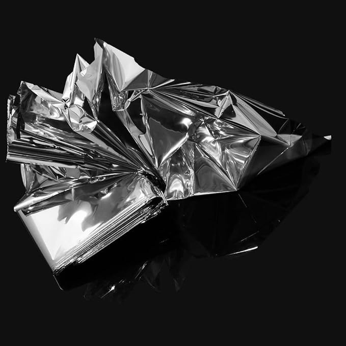 Emergency Blanket Survival Gear | Foil Mylar Thermal Blankets 63" x 87" inches (Pack of 10) | Big Double Sided Escape Tact Bivvy, | for NASA, Outdoors, Hiking, Space, Marathons First Aid Kit