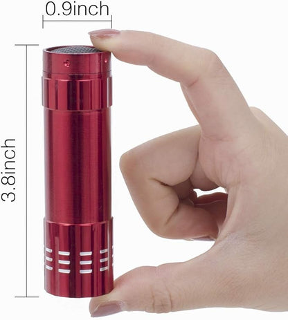 KunHe 6 Pack Stocking Stuffers Small Mini LED Flashlight Christmas Gifts COB Flashlights for Kids 100 Lumen with Battery Bright Camping Flash Light…