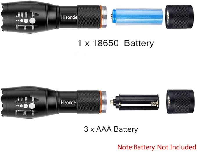 Military Grade Tactical 5 Mode High Lumens Waterproof LED Flashlight (3)