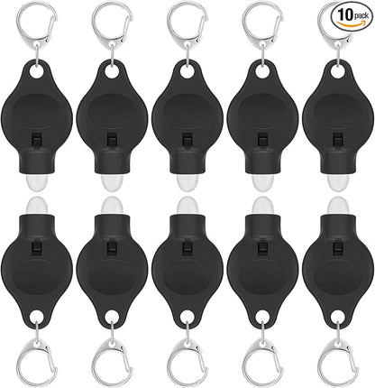 RISEMART Keychain Flashlight, 10 Pack Portable Mini Keychain Light, 14 Lumens Bright LED Keychain Flashlight for Ourdoor Camping Emergency Hiking