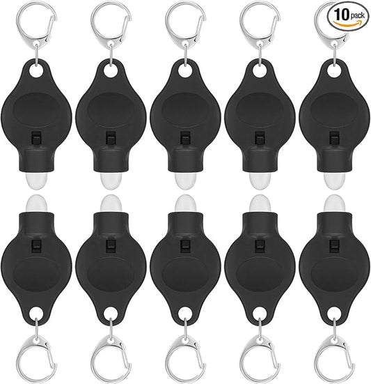 RISEMART Keychain Flashlight, 10 Pack Portable Mini Keychain Light, 14 Lumens Bright LED Keychain Flashlight for Ourdoor Camping Emergency Hiking