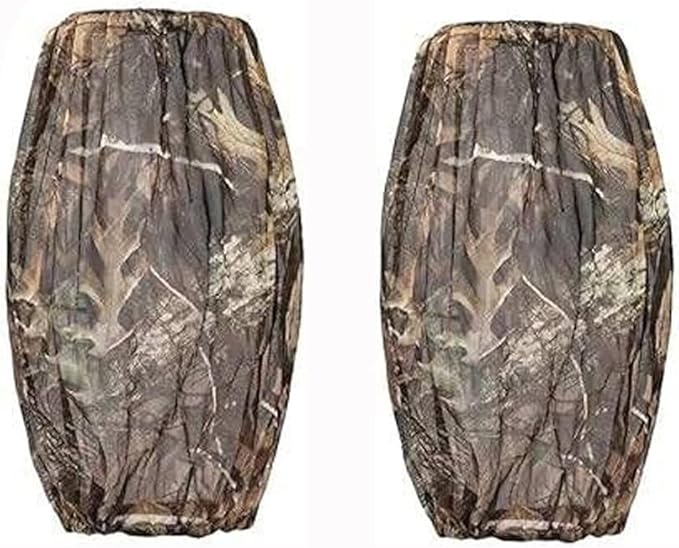 2 Packs Camo Mosquito Head Nets Gnats Face Netting for Any Outdoor Activities Works Over Most Hats