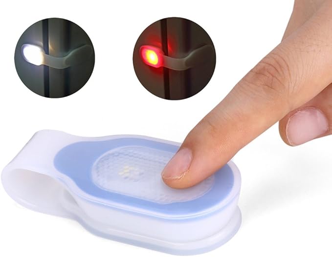 ALONEFIRE LED Flashlights Clip on Flashlight Night Safely Nursing Night Light Hands Free Strong Magnetic to Grip Clothing with a Keychain Flashlight for Walking Running Sports Outdoor Emergency