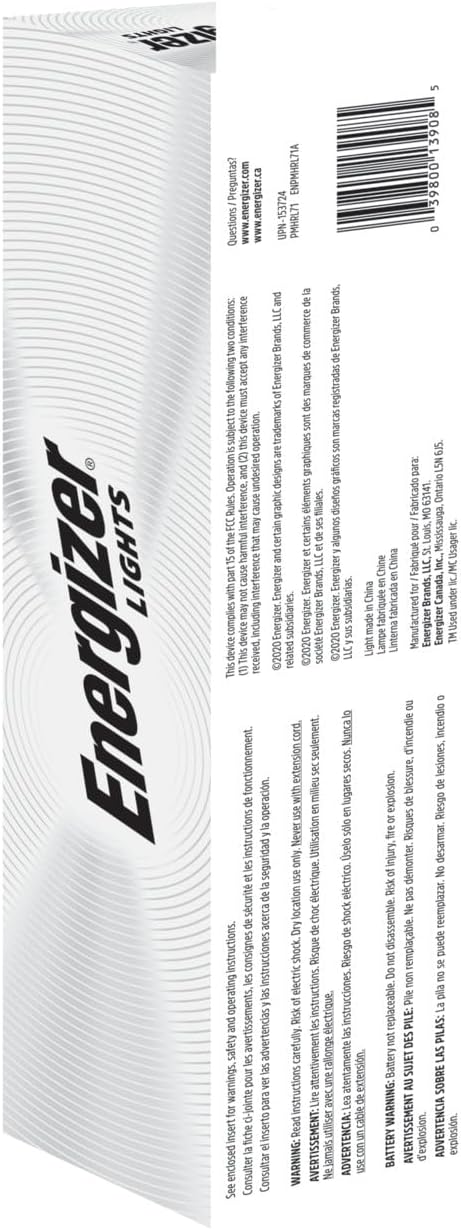 Energizer Vision HD Rechargeable LED Flashlight with Digital Focus, Water Resistant Emergency Flashlight for Camping Gear and Indoor-Use, Flash Light with USB Charging Cable Included, Pack of 1