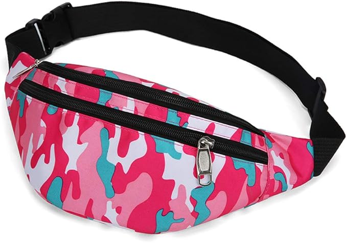 Fanny Pack for Men & Women, Fashion Waterproof Waist Packs with Adjustable Belt, Casual Bag Bum Bags for Travel Sports Running.