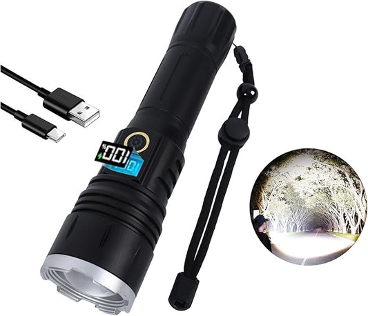 Flashlights High Lumens,Led Flashlight, Zoomable, High Lumen, Tactical Flashlight,Perfect for Camping and Adventure。
