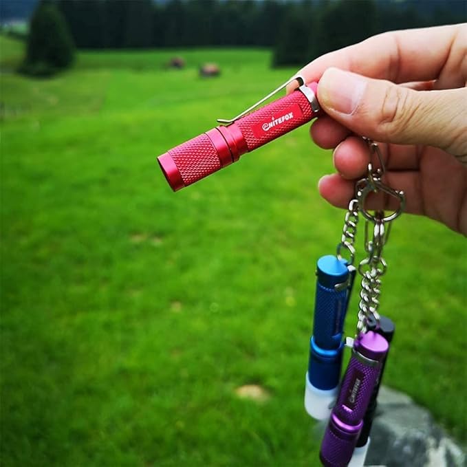 Mini Keychain Flashlight Multipurpose Small Bright 150 lumens 3 Levels,Waterproof for EDC,Sleep,Dog Walking,Emergency,Nice Parents Kids Gift!