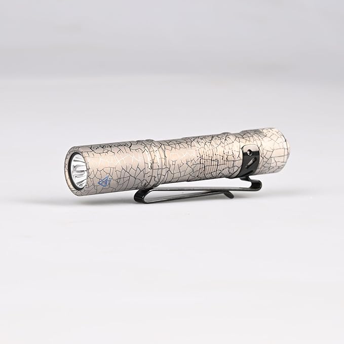 ACEBEAM Pokelit AA Rechargeable Mini Flashlight with Clip, 500 High Lumens Pocket EDC Flashlight, Super Bright Small Flashlight,519A 90+ High CRI Led Flashlight for Camping,Everyday Use(Titanium)