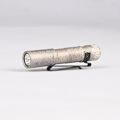 ACEBEAM Pokelit AA Rechargeable Mini Flashlight with Clip, 500 High Lumens Pocket EDC Flashlight, Super Bright Small Flashlight,519A 90+ High CRI Led Flashlight for Camping,Everyday Use(Titanium)