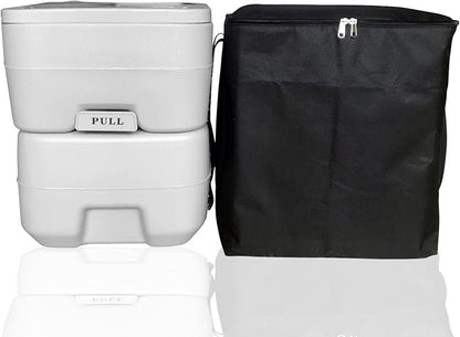 Portable Toilet Storage Bag, Heavy Duty Double-Layer Nylon Thickening Toilet Bag, 5.3 Gallon Porta Potty Carrying Bag, Camping Toilet Protector Cover, Easy Transport and Protect Your Toilet