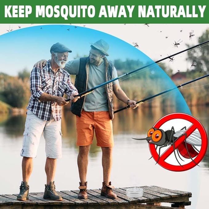 Mosquito Repellent for Patio, Indoors Mosquito Repellant, Mosquitoes Deterrent for Yard, Mosquito Control for Room, Keep Mosquito Away Ticks and Gnats,Indoor Mosquito Repellents 2-Pack, White