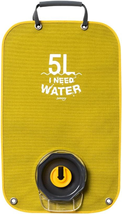 Camping Water Bag,Militaries Grade Material, Wide Mouth, Collapsibe Washable, Outdoor Camping Traveling, 1.3Gallon(5L)(MOUNTAIN GREEN)