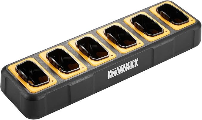 DEWALT DXFRS800 Gang Charger - 6 Port Charger for DXFRS 800 Walkie Talkie Two-Way Radios (DXFRSCH6-800)