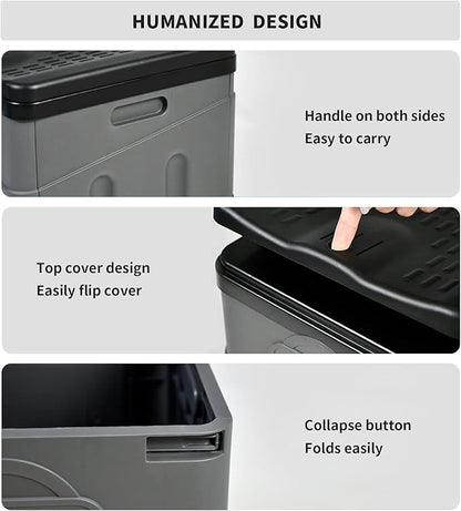 Xl Portable Toilet,Upgrade Portable Toilet for Adults Camping,Tall Camping Toilets Portable for Home/Camping/Boat/Hiking/Long Trips/Beach