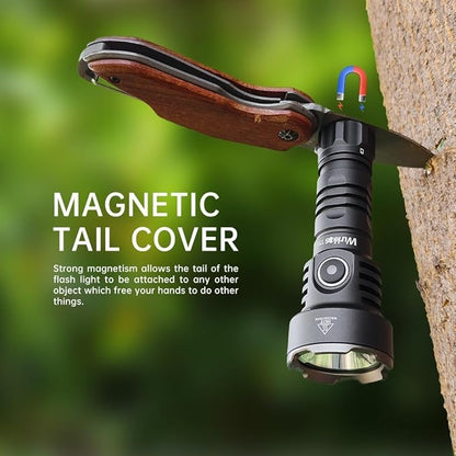 Wurkkos TS12 LED Mini Flashlight Rechargeable, 1050 High Lumens Pocket Flashlight, Super Bright Small LED Flash Light, IP68 Waterproof EDC Torch Light for Camping, Outdoors, Hiking, Emergency, Hunting