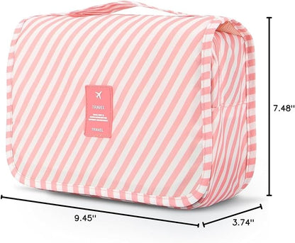 Mossio Hanging Toiletry Bag - Large Cosmetic Makeup Travel Organizer for Men & Women with Sturdy Hook