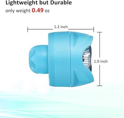 RAHAN Croc Lights for Shoes,2 PCS Croc Headlights,Light Up Charm Accessories for Adults Croc, Hands-Free Night Light, Camping Lights, IP65 Waterproof Light, Blue