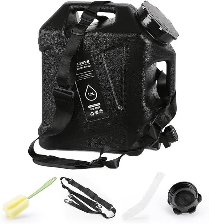 Water Container with Spigot - 2.6Gallon/3.2Gallon Water Jug Portable Camping Water Tank BPA Free - Emergency Water Storage for Camp Outdoor Hiking