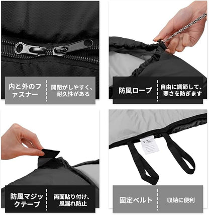 Fancial Sleeping Bag Envelope Type for Winter【Minimum Temperature -10℃】 Lightweight and Thermally Insulated 230T Waterproof and Thermal Insulation Can be Cleaned as a Whole