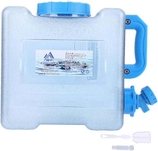 Water Storage Containers, Camping Water Container, Portable Water Tank with Faucet Camping Bucket with Tap Water Jug with Spigot BPA Free Emergency Water Storage for Outdoor Camping Hiking