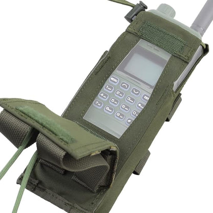 Drop-Down Radio Pouch Molle Tactical Belt Vest Radio Holster 500D Nylon Walkie Talkie Bag for PRC 148 152
