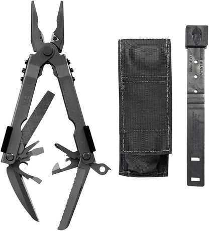 Gerber Gear MP600 14-in-1 Multi Tool - Knife, Pliers, Wire Crimper, Screwdriver - Camping Survival Tool with Sheath - Military Grade - Black