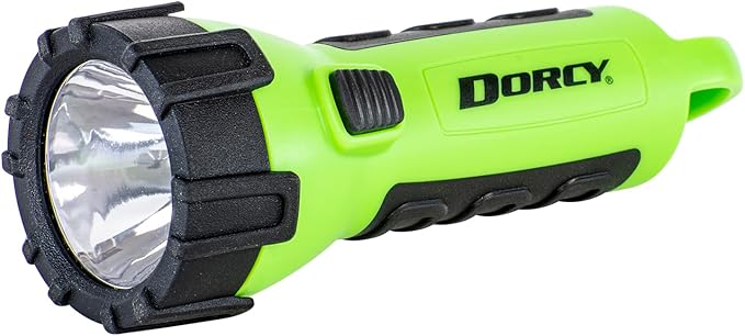 Dorcy 150 Lumen Floating Water Resistant LED Flashlight with Carabineer Clip Bundle - Blue (41-2514) and Neon Green (41-2513)