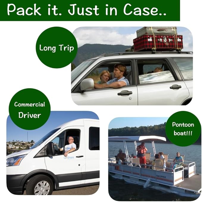 Extra Large Plus Size Big and Tall Portable Toilet, Ideal as Travel Potty for Car, Trucker or Boat or Porta Potty for Adults, Camp Toilet. Poo Gel and Bags Included.