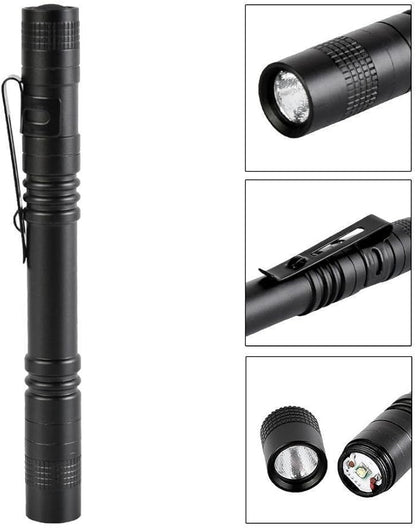 Pen Flashlight,10PCS Led Pen Light Flashlights with Clip,500 Lumen Mini Flashlight Medical Penlight
