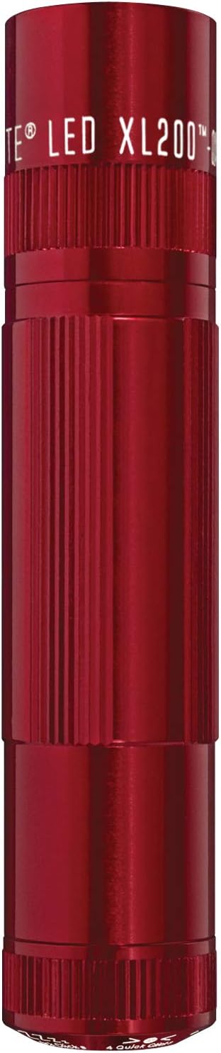 Maglite XL200 LED 3-Cell AAA Flashlight in Presentation Box, Red