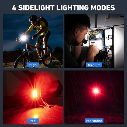 Flashlights High Lumens Rechargeable, 990,000 Lumen LED Super Bright Flashlight with 7 Light Modes, IPX6 Waterproof, Powerful Handheld Flash Light for Home Camping Emergencies (Black)