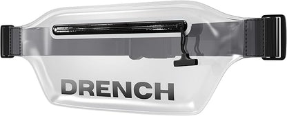 Drench Clear Waist Bag – Stadium Approved, Touchscreen Friendly, Water-Resistant Zipper, Fits iPhone 15, 14, 13, Samsung Galaxy S23, Pixel 8 – Small Concert Bag for Events, Airports, Casual Fashion