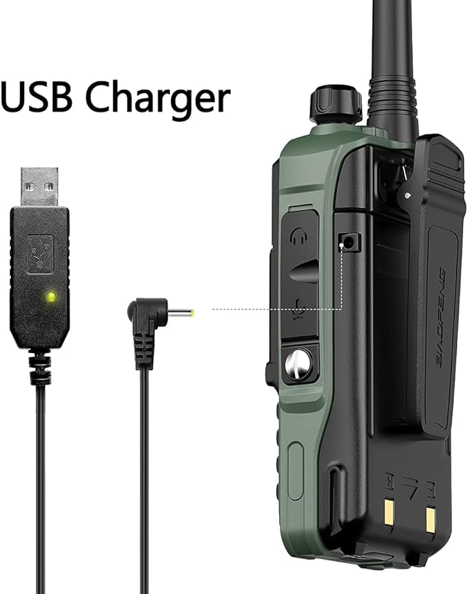 Baofeng Ham Radio UV-5R 8W Upgrade Long Range Handheld UV-S9 Plus Dual Band Two Way Radio Portable Walkie Talkies with USB Charger Cable