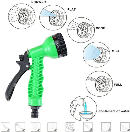 Finderomend Portable Shower for Camping with 7 Spray Modes, Hand Press Camping Shower with Removable Hose and Shower Head,5L