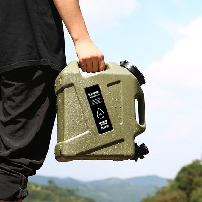Water Container with Spigot - 2.6Gallon/3.2Gallon Water Jug Portable Camping Water Tank BPA Free - Emergency Water Storage for Camp Outdoor Hiking