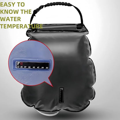 Outdoor Camping Solar Portable Shower,5 Gal/20l Solar Showers for Camping,Portable Shower Bag for Camping,Hiking,Swimming,Camping Gear