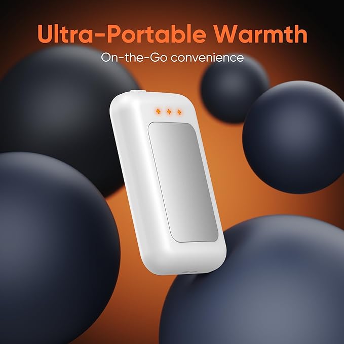 Hand Warmers Rechargeable, 2 Pack 6400mAh Electric Hand Warmer, 16 Hours Lasting, Great for Outdoors, Camping, Gifts for Men Women