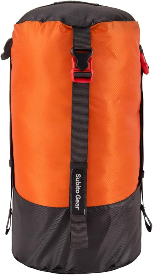 Ultra-Light Compression Stuff Sack, 70D Nylon Sleeping Bag Stuff Sack 1L/5L/7L/17L/25L Compression Bag Space Saving Gear for Camping Hiking Backpacking