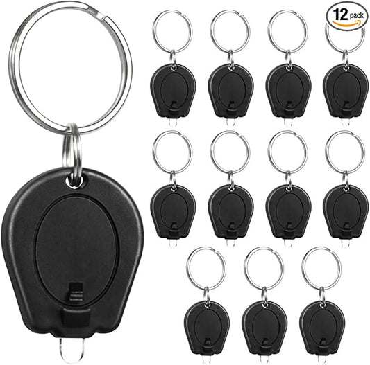 12 Pack Ultra Bright Mini LED Keychain Flashlight, Small Key Ring Flashlight, Portable LED Keychain Light