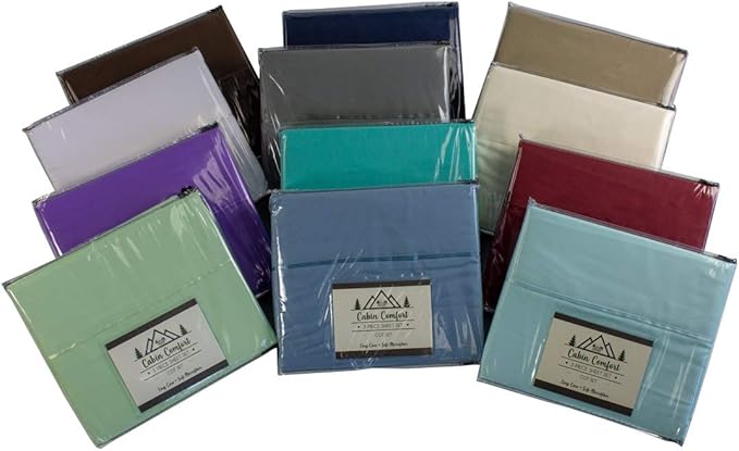 Everything Summer Camp Cabin Comfort - Cot Sheet for Camping and RV Cots - Fits All Cot Size Beds Comfortably -72 x 28 Inches - Super Soft (3 Piece Cot (Fitted, Flat, Pillowcase), Chocolate)