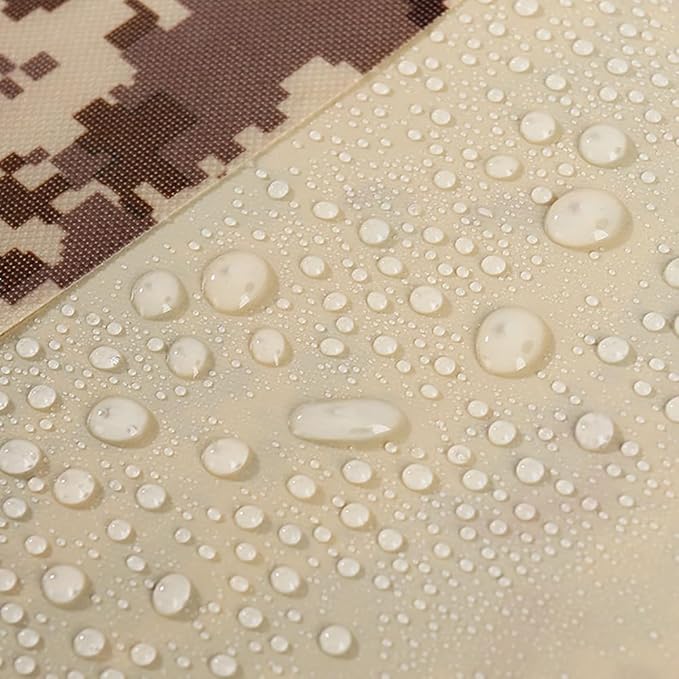 Waterproof Tarp CamouflageThickening Multi-Size Sun Shade Sail Customized Tarpaulin Sunrays Block Awning for Patio Canopy Rain Cover Canvas Sunshade Camp Outdoor Gardens Canopy (9.5ft*9.5ft)