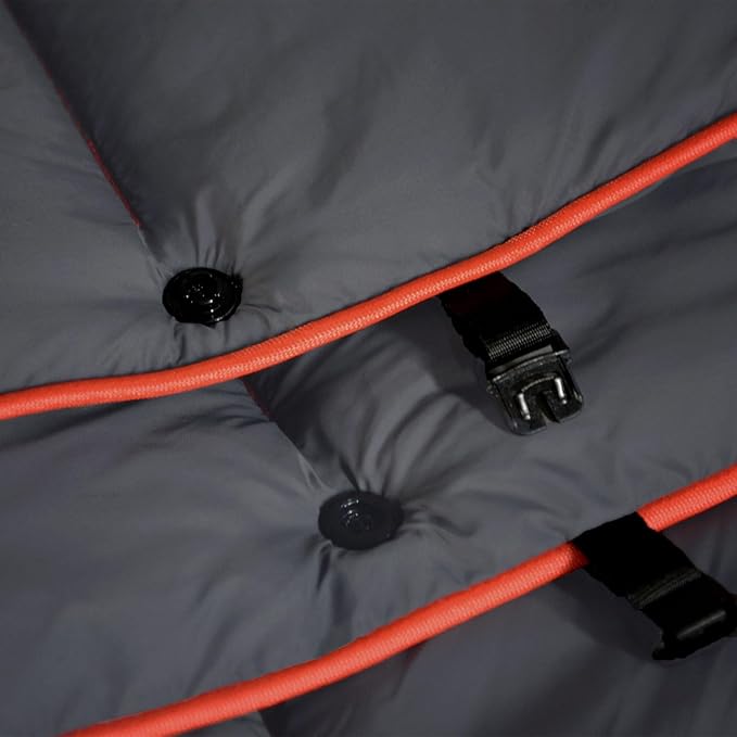 Camping Blanket, Puffy Waterproof Travel Blanket, Warm Cozy Picnic Blanket, for Outdoors, Travel, and Mountain.(Dark Grey, 78" x 56")